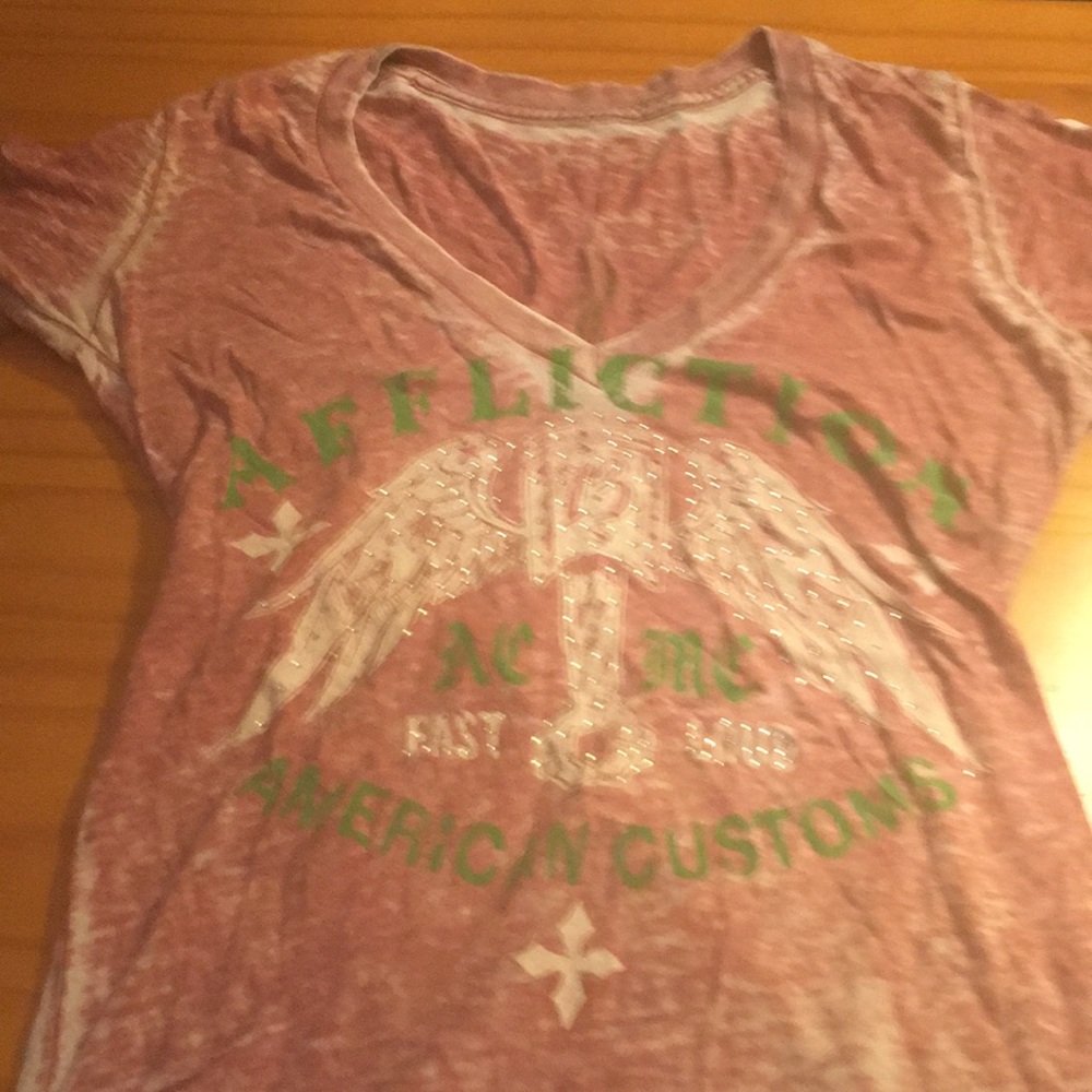 NWOT Affliction V-Neck T-shirt